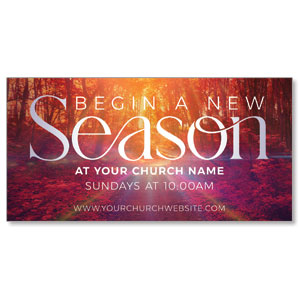Begin A New Season 11" x 5.5" Oversized Postcards