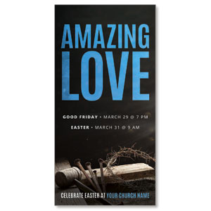 Amazing Love Easter 11" x 5.5" Oversized Postcards