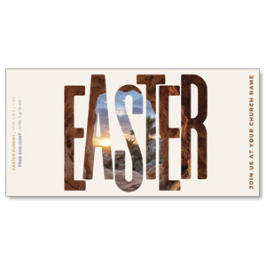 Easter Tomb View 11" x 5.5" Oversized Postcards