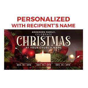 Christmas at Candle Personalized OP
