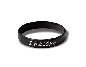 I Resolve/I Will Wristband Promotional Items