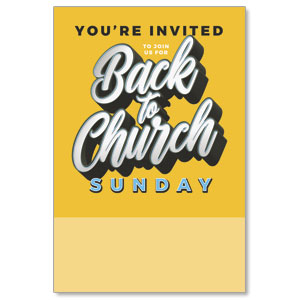 Back to Church Sunday Celebration Posters