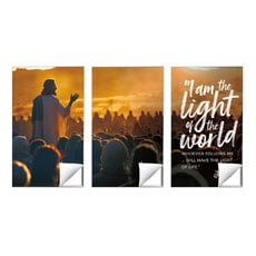Scripture Prints John 8:12 Triptych 