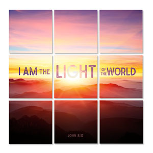 Mod Light of the World Set 23" x 23" Rigid Wall Art