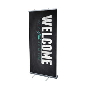 Slate Welcome 4' x 6'7" Vinyl Banner