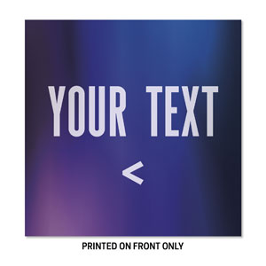 Aurora Lights Your Text Here 34.5" x 34.5" Rigid Sign