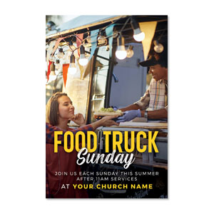 Food Truck Sunday 23" x 34.5" Rigid Sign
