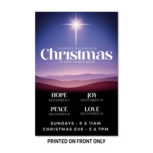 Advent Celebrate the Season 23" x 34.5" Rigid Sign