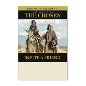 The Chosen Christmas Invite A Friend 23" x 34.5" Rigid Sign