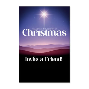 Advent Celebrate the Season Invite A Friend 23" x 34.5" Rigid Sign