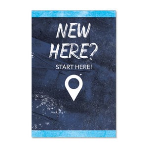 Blue Revival New Here 23" x 34.5" Rigid Sign