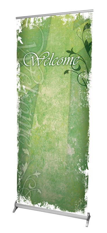 Banners, Crosses, Vintage Green, 2'7 x 6'7