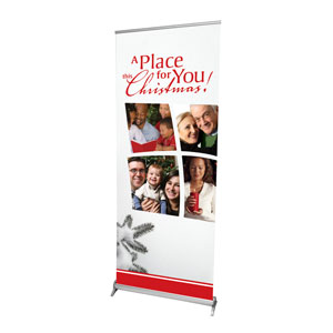 Place for Christmas 2'7" x 6'7"  Vinyl Banner
