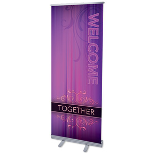 Together Welcome 2'7" x 6'7"  Vinyl Banner
