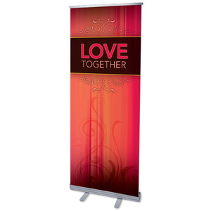 Together Love 2'7" x 6'7"  Vinyl Banner