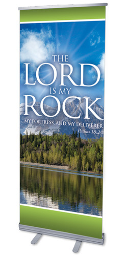 Banners, Nature, Lord My Rock, 2'7 x 6'7