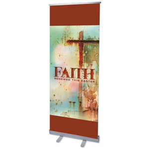 Renewed Faith 2'7" x 6'7"  Vinyl Banner