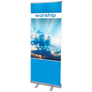 Stripes Worship 2'7" x 6'7"  Vinyl Banner