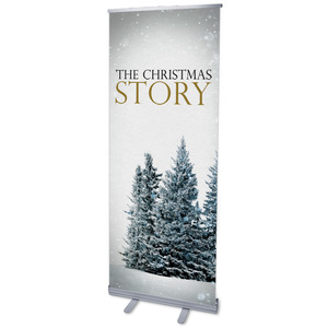 Christmas Story Trees 2'7" x 6'7"  Vinyl Banner