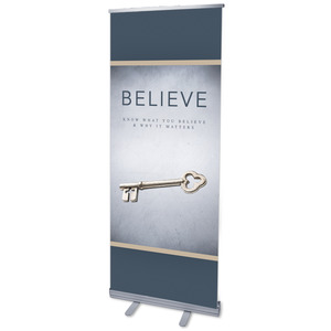 Believe Now Live The Story 2'7" x 6'7"  Vinyl Banner