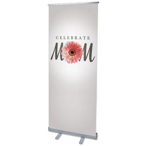 Mom Flower 2'7" x 6'7"  Vinyl Banner