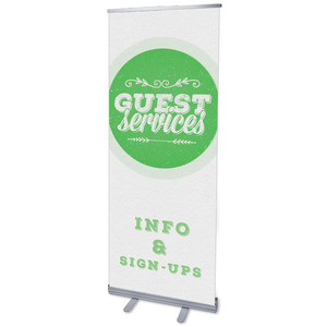 Guest Circles Services Green  2'7" x 6'7"  Vinyl Banner