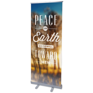 Glory and Peace R 2'7" x 6'7"  Vinyl Banner