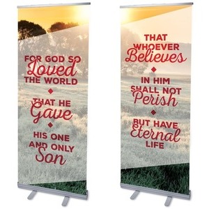 Whoever Believes Pair 2'7" x 6'7"  Vinyl Banner