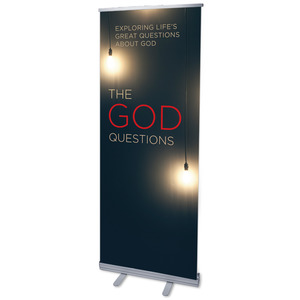God Questions 2'7" x 6'7"  Vinyl Banner