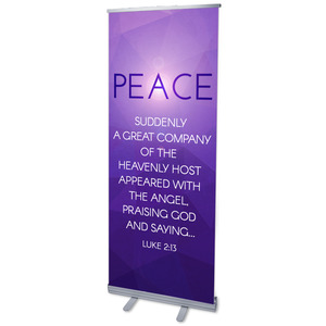 Advent Luke 2 Peace 2'7" x 6'7"  Vinyl Banner