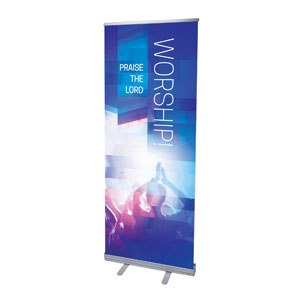 Modern Mosaic Worship 2'7" x 6'7"  Vinyl Banner