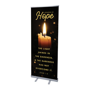 Hope Candle 2'7" x 6'7"  Vinyl Banner