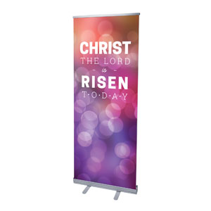 Christ Is Risen Today 2'7" x 6'7"  Vinyl Banner