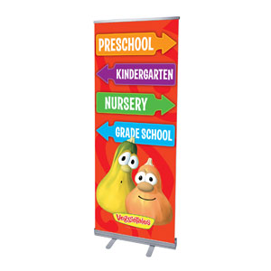 VeggieTales Directional 2'7" x 6'7"  Vinyl Banner