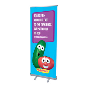 VeggieTales 2 Thes 2:15 2'7" x 6'7"  Vinyl Banner