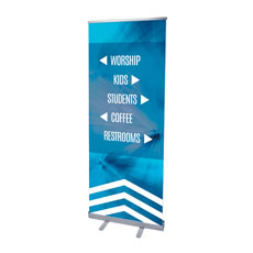 Chevron Welcome Blue Directional 