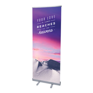 Mountains Your Love 2'7" x 6'7"  Vinyl Banner