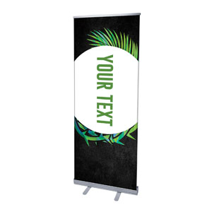 Easter Palm Crown Your Text 2'7" x 6'7"  Vinyl Banner