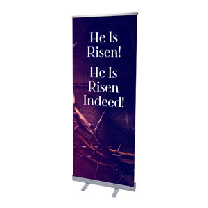 Hope Came to Life Scripture 2'7" x 6'7"  Vinyl Banner