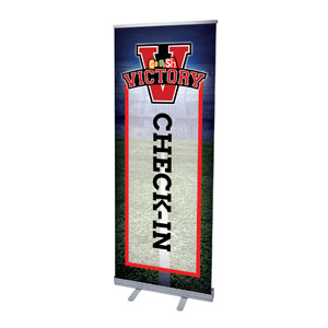 Go Fish Victory Check-In 2'7" x 6'7"  Vinyl Banner