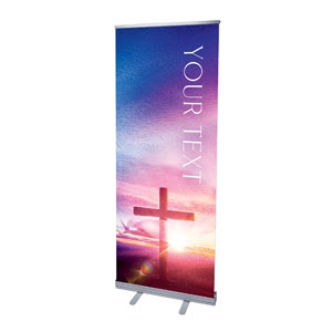 Love Easter Colors Your Text 2'7" x 6'7"  Vinyl Banner