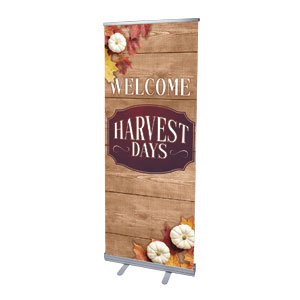 Harvest Days 2'7" x 6'7"  Vinyl Banner