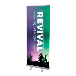Revival is Here 2'7" x 6'7"  Vinyl Banner