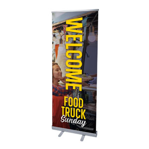 Food Truck Sunday 2'7" x 6'7"  Vinyl Banner