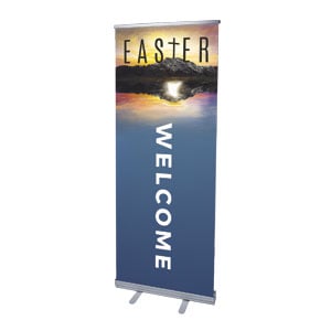 Easter Reflection 2'7" x 6'7"  Vinyl Banner