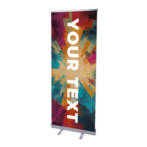 Color Tiles Your Text 2'7" x 6'7"  Vinyl Banner