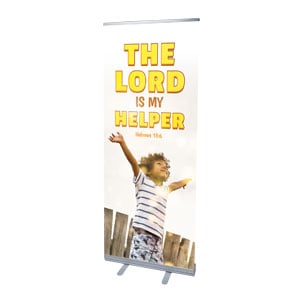 Kids Lord Is My Helper 2'7" x 6'7"  Vinyl Banner