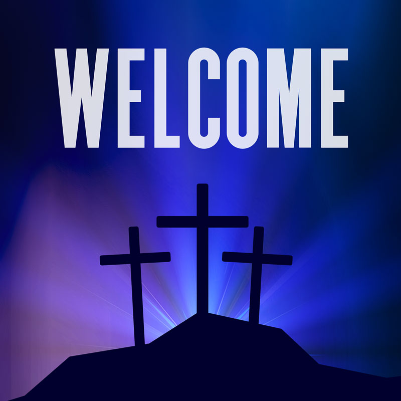Banners, Easter, Aurora Lights Celebrate Easter Welcome, 3' x 3'