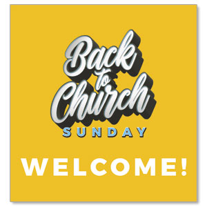 Back to Church Sunday Celebration StickUp