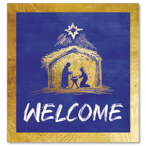 Joy to the World Nativity StickUp